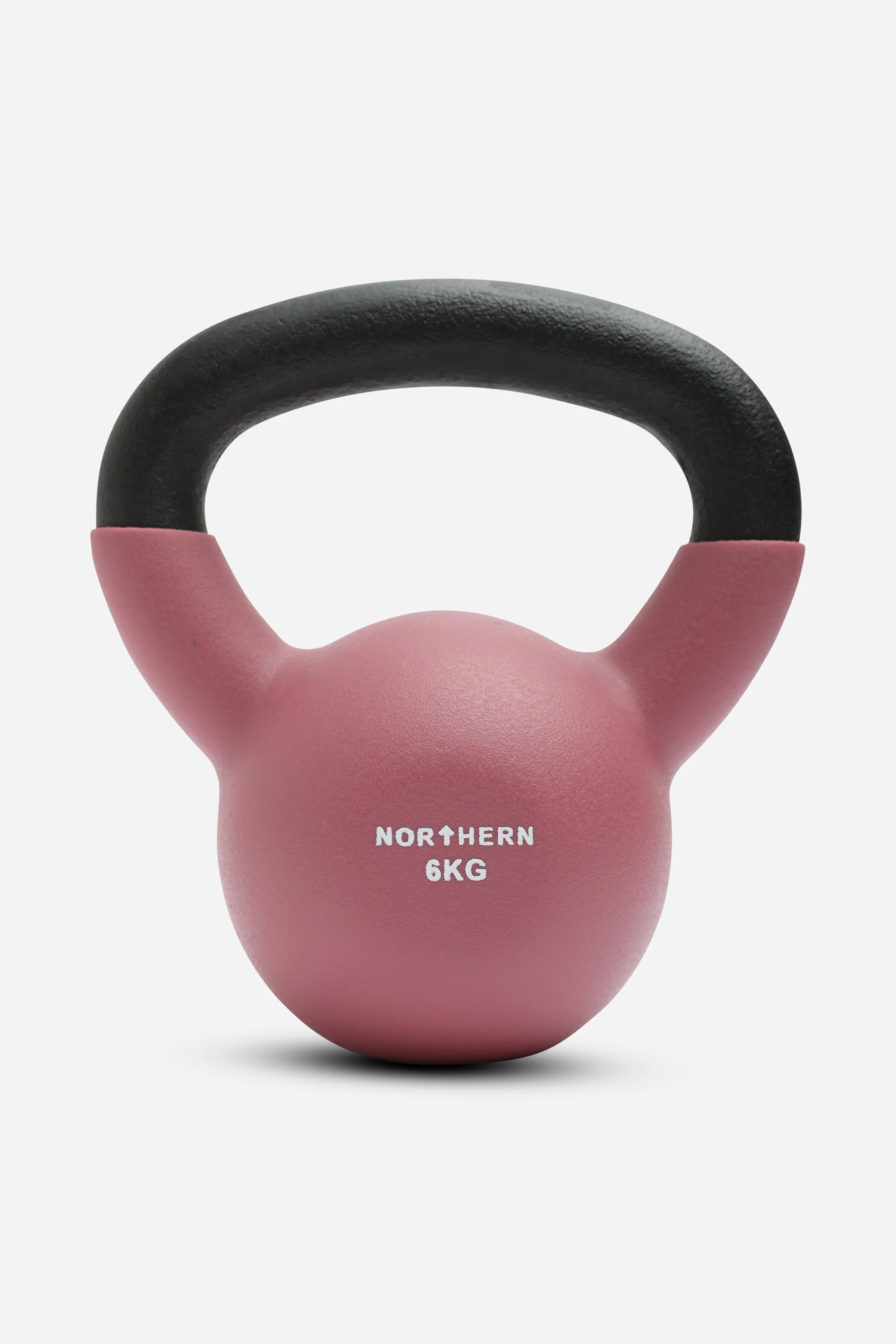 Northern Dusk Pink Neoprene Coated Cast Iron Kettlebells - 6kg - Image 2