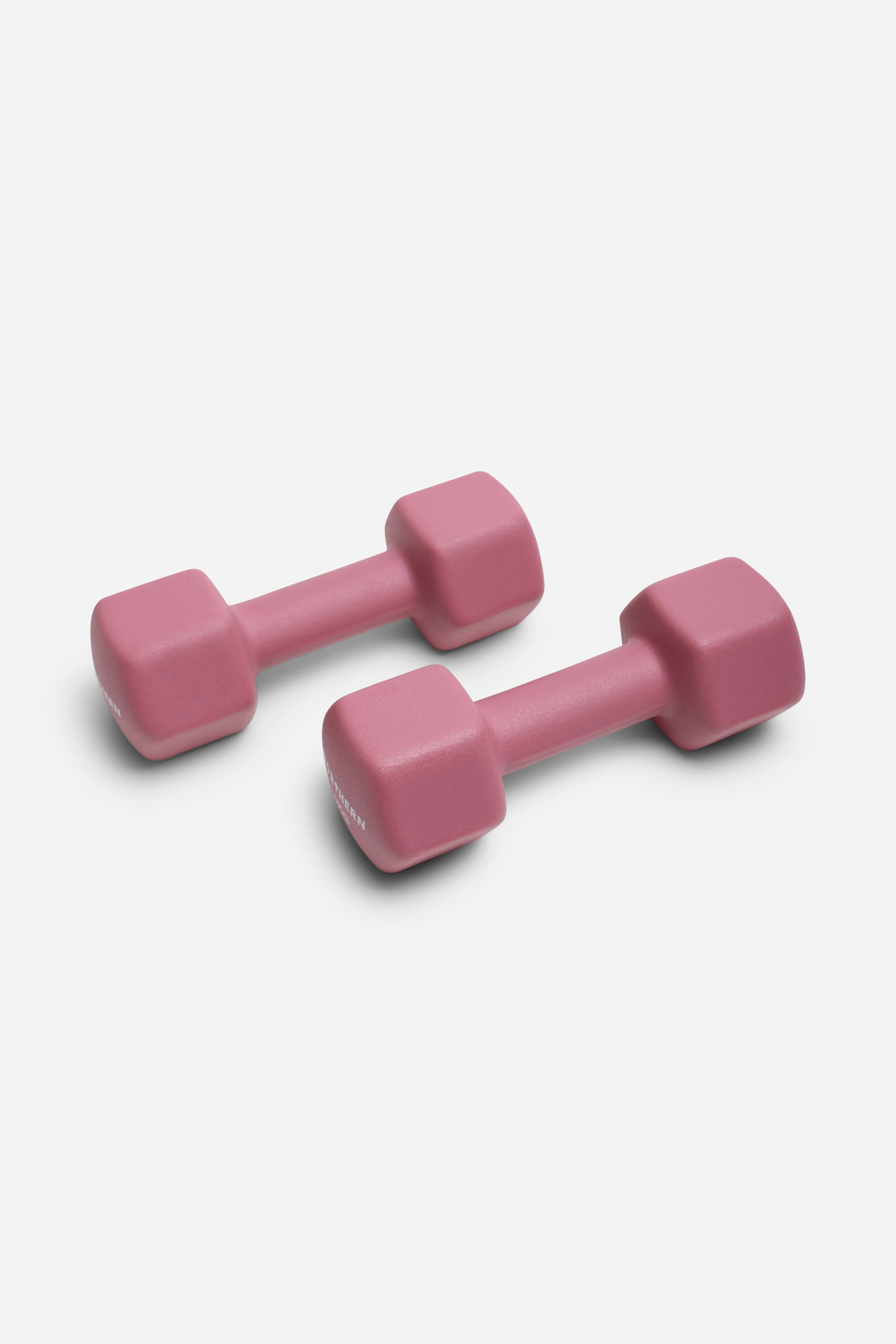 Northern Dusk Pink Neoprene Hex Dumbbells Pair - 5kg x 2 (10kg) - Image 2