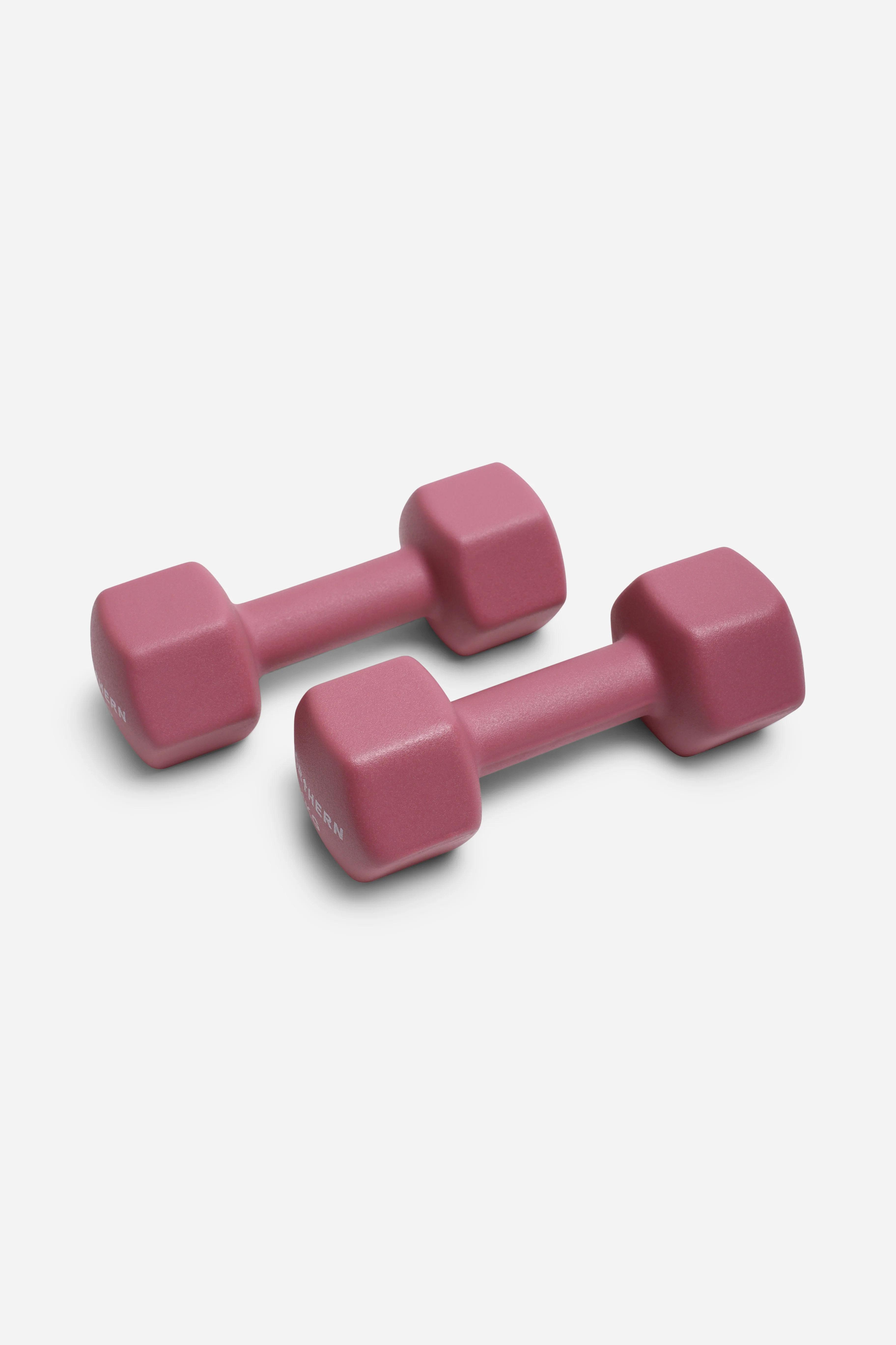 Northern Dusk Pink Neoprene Hex Dumbbells Pair - 6kg x 2 (12kg) - Image 2