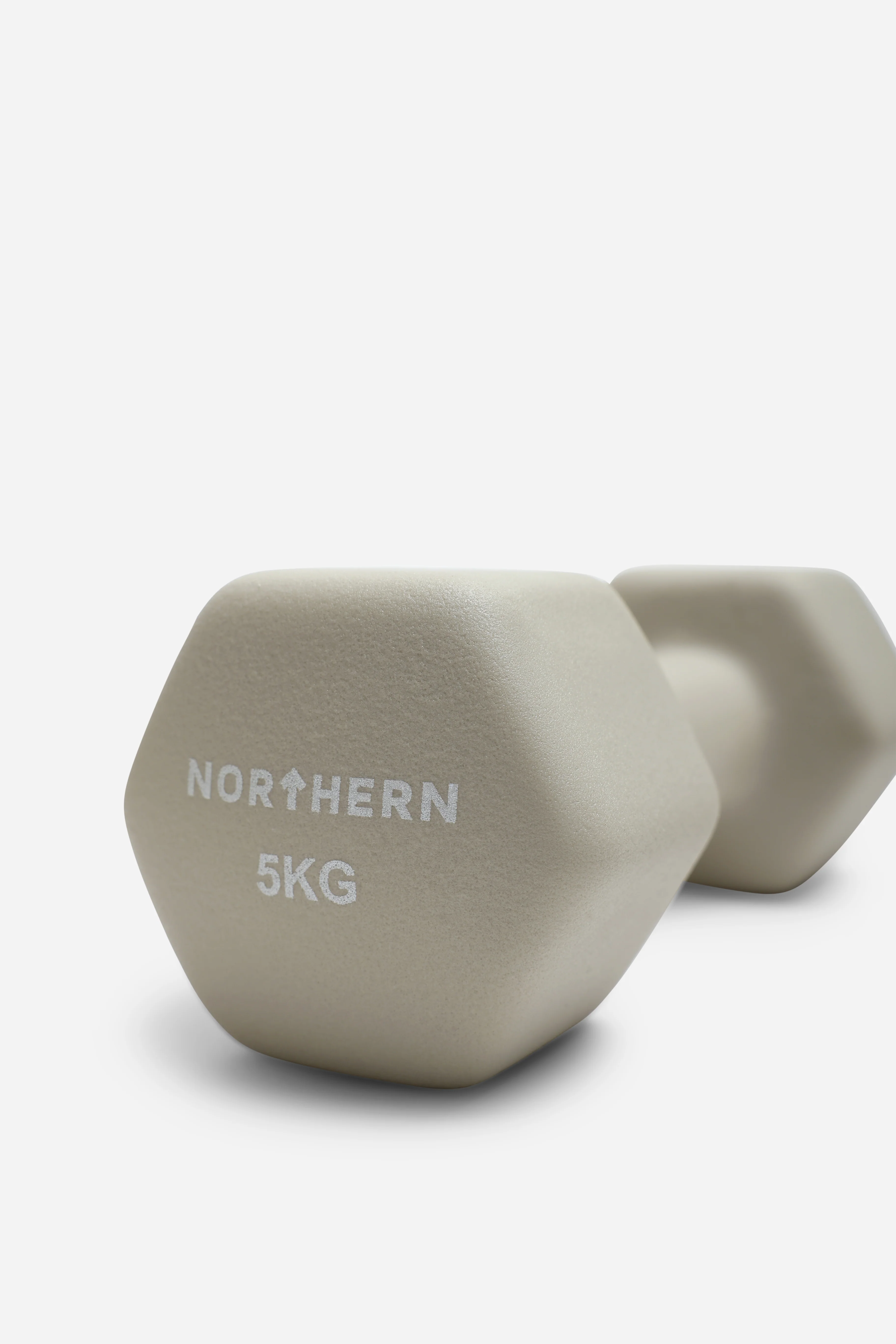 Northern Natural Stone Neoprene Hex Dumbbells Pair - 5kg x 2 (10kg) - Image 3