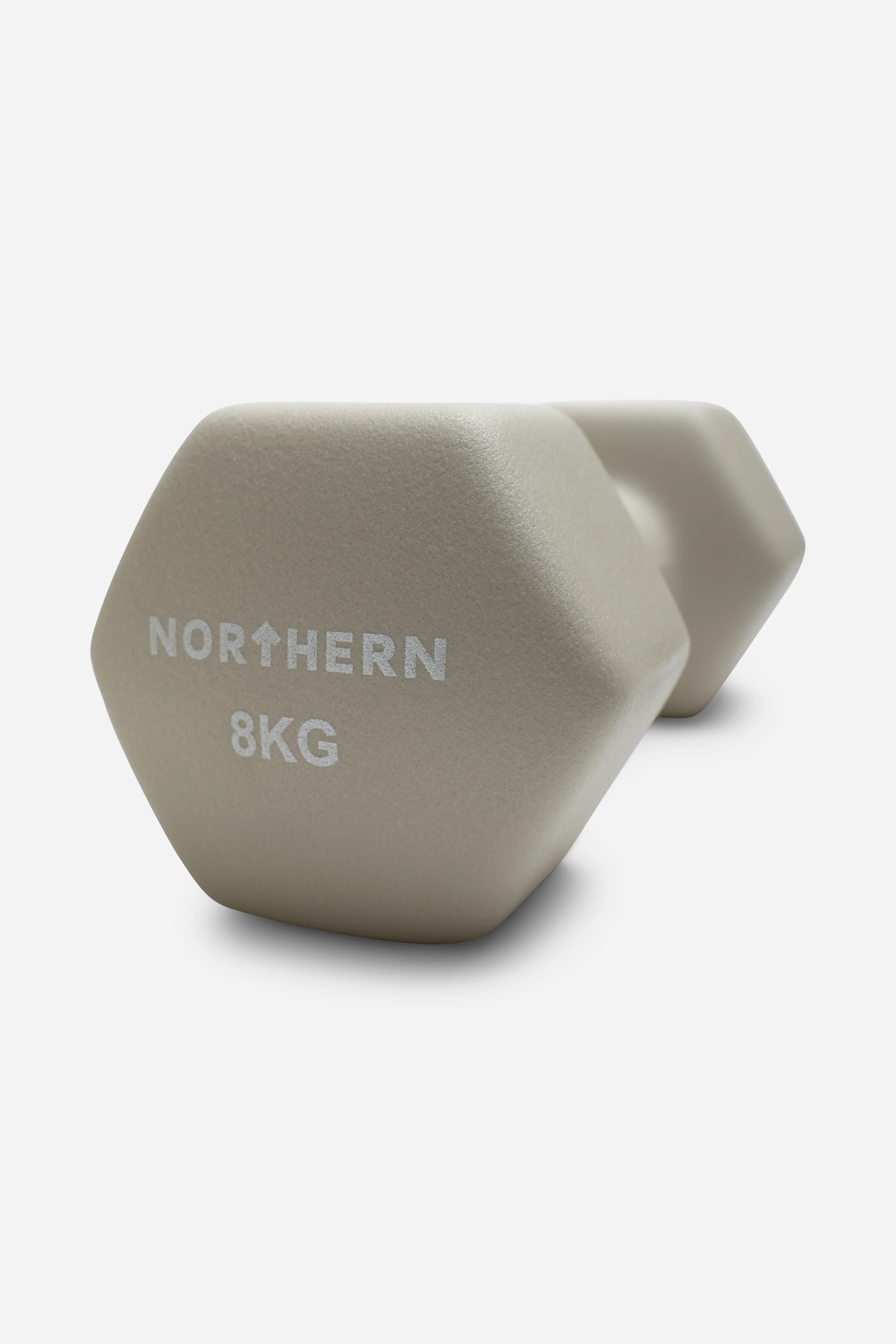 Northern Natural Stone Neoprene Hex Dumbbells Pair - 8kg x 2 (16kg) - Image 3