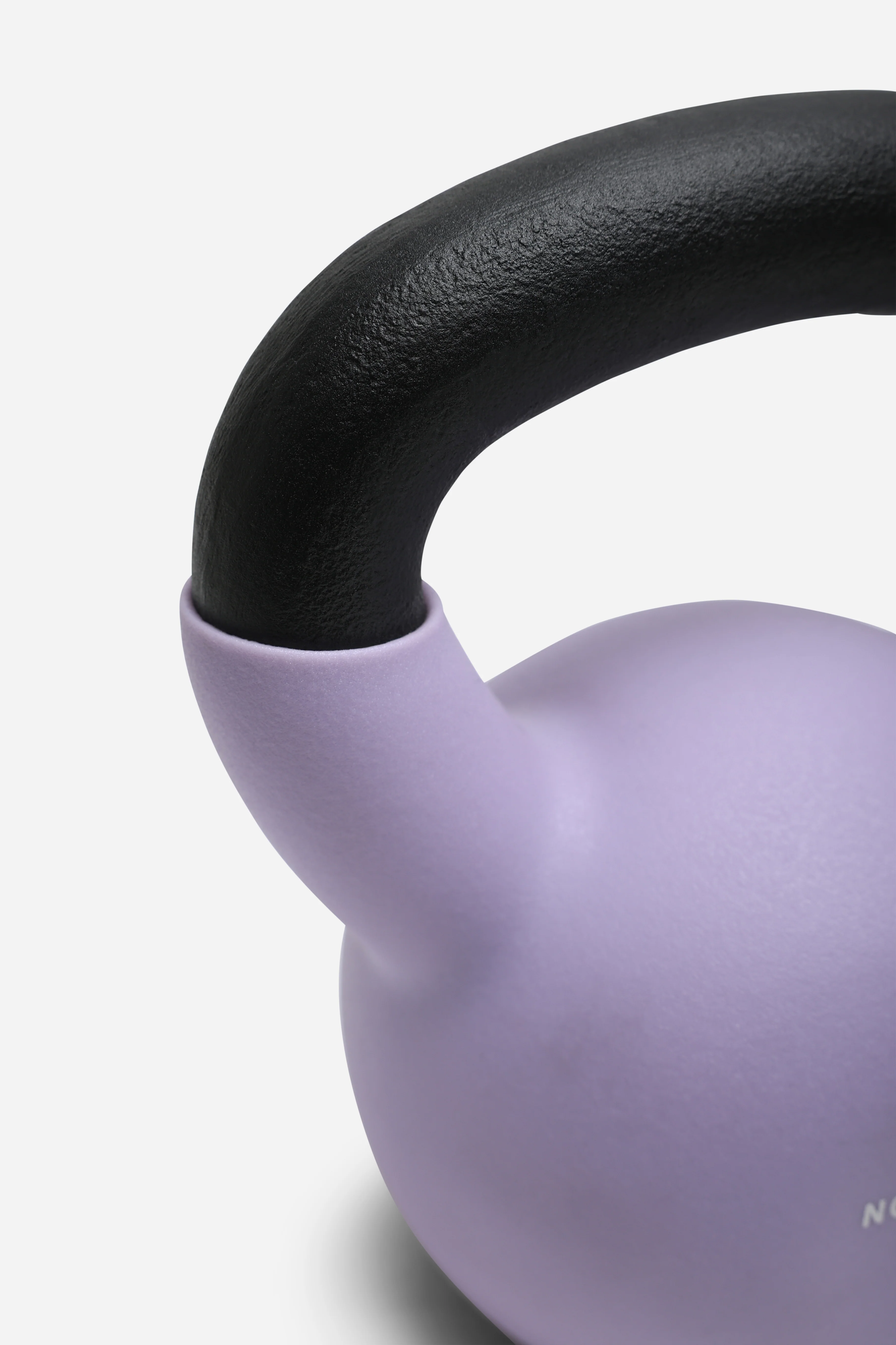 Northern Soft Lavender Neoprene Coated Cast Iron Kettlebells - 10kg - Image 3